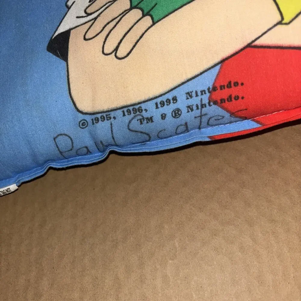 Vintage 1998 Pokemon Throw Pillow Multicolor Double Side 16’ x 15’ inch 90s RARE